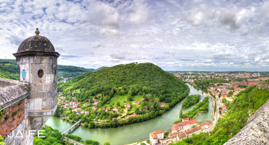 Chaudanne depuis la citadelle de Besançon