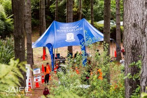 La zone d'arrivée