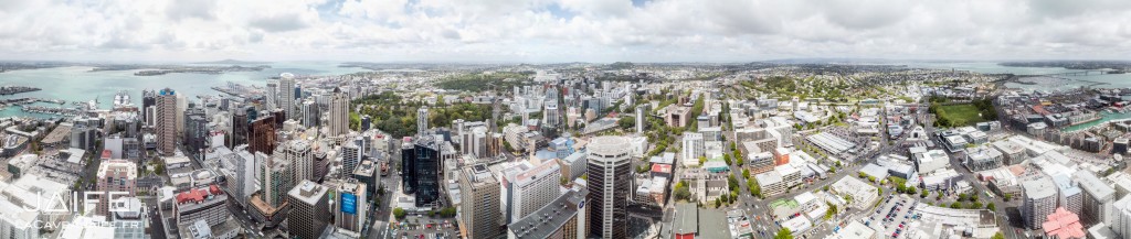 Panorama d'Auckland depuis la SkyTower