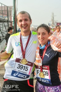 avec la médaille