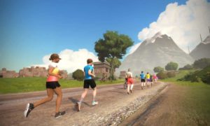 L'environnement e-Trail de Zwift