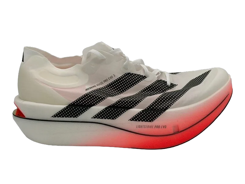 Adidas Adios Pro EVO3 Dev2, development shoe homologuée World Athletics