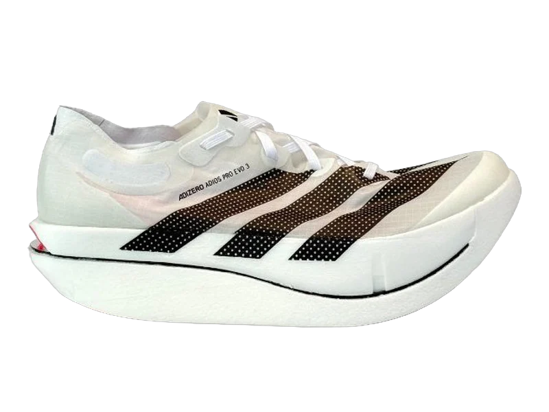 Adidas Adizero Adios Pro Evo 3 DEV1, development shoe homologuée World Athletics