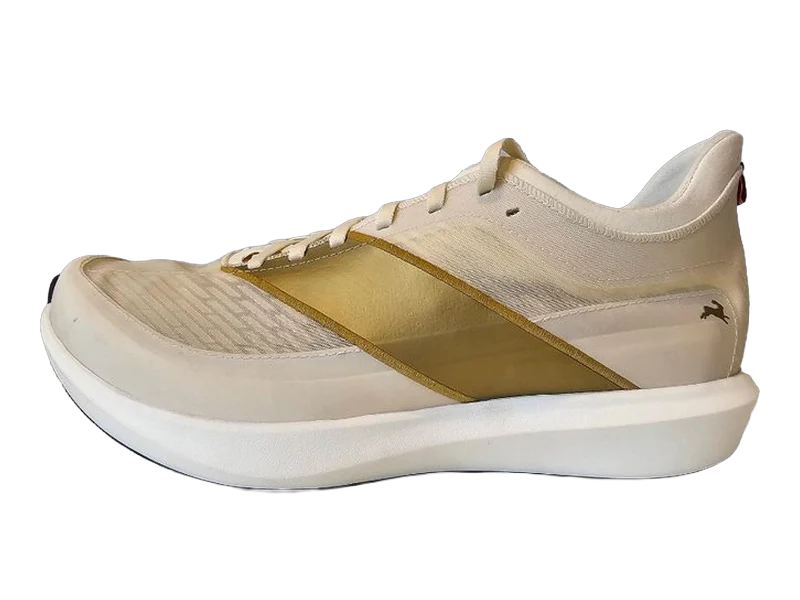 Tracksmith Racer Dev6, development shoe homologuée World Athletics